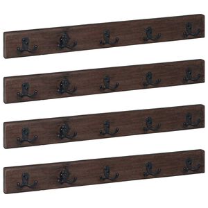 vidaXL Hanger Brown 60 x 7 x 8 cm Solid Reclaim Wood