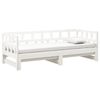 vidaXL Pull-out Day Bed without Mattress White 2x(90x190) cm