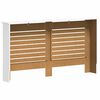 vidaXL Radiator Covers 2 pcs White 152x19x81.5 cm MDF
