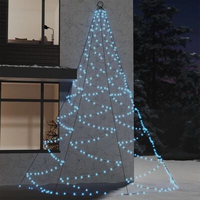 vidaXL Wall Tree with Metal Hook 720 LED Cold White 5 m Indoor Outdoor
