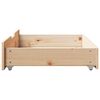 vidaXL Under-Bed Drawers with Wheels 2 pcs 85x55x17 cm Solid Wood Pine