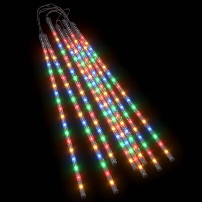 vidaXL Meteor Lights 8 pcs 50 cm Colourful 288 LEDs Indoor Outdoor