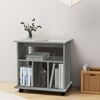 vidaXL Rolling Cabinet Grey Sonoma 60x45x60 cm Engineered Wood