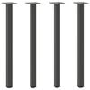 vidaXL Console Table Legs 4 pcs Anthracite 72-74 cm Steel