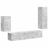 vidaXL TV Cabinet Set 4 pcs Concrete Grey Engineered Wood