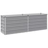 vidaXL Raised Garden Bed Grey 160 x 40 x 55 cm cold-rolled steel