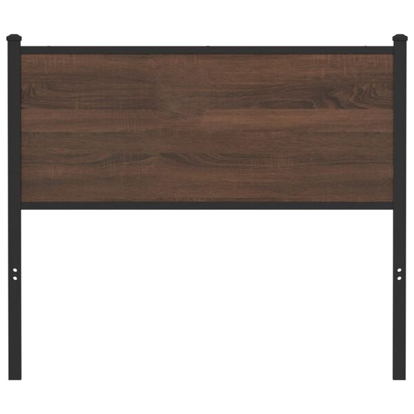 vidaXL Replace Headboard Brown Oak 107 cm Engineered Wood and Steel