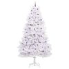 vidaXL Artificial Hinged Christmas Tree White 300 cm PVC and Steel