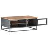 vidaXL Coffee Table Grey 90x50x35 cm Solid Acacia Wood