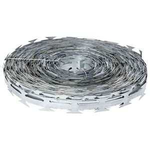 vidaXL Razor Wire Silver 50 m Galvanised steel