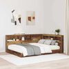 vidaXL Storage Headboard with Shelf Old Wood 160 cm Engineered Wood