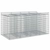 vidaXL Gabion Raised Bed 2 pcs 200 x 100 x 100 cm Galvanised Steel