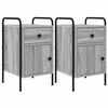 vidaXL Bedside Cabinet 2 pcs Grey Sonoma 35 x 36.5 x 61 cm