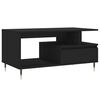vidaXL Coffee Table Black 90x49x45 cm Engineered Wood