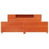 vidaXL Bed Frame without Mattress Wax Brown 200x200 cm Solid Wood Pine