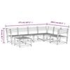 vidaXL 7 Piece Garden Lounge Set Solid Wood Pine