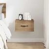 vidaXL Bedside Cabinet Artisan oak 35 x 35 x 20 cm Engineered wood