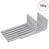 vidaXL Hex Key 2118 pcs Silver 22 x 66 mm Steel