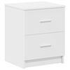 vidaXL Bedside Cabinets 2 pcs with 2 Drawers White 40x36x50 cm