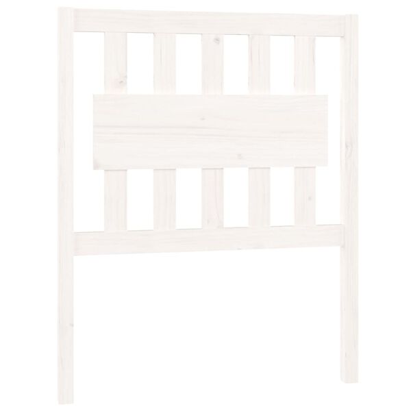 vidaXL Bed Headboard White 80.5x4x100 cm Solid Wood Pine