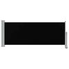 vidaXL Patio Retractable Side Awning 100 x 300 cm Black