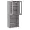 vidaXL Highboard Grey Sonoma 69.5x34x180 cm Engineered Wood