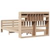 vidaXL Bookcase Bed without Mattress 160x200 cm Solid Wood Pine