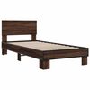 vidaXL Bed Frame without Mattress Brown Oak 75x190 cm Small Single
