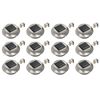 vidaXL Solar Lamp | Set of 12 | Silver | Stainless steel | 12 cm diameter