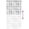 vidaXL Shower Roller Blind with Cassette 140x240 cm Fabric Width 136 cm