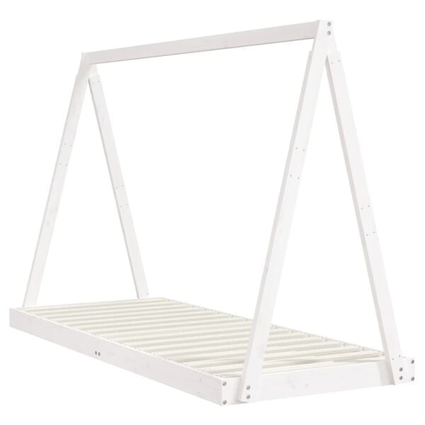 vidaXL Kids Bed Frame White 80x200 cm Solid Wood Pine