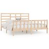 vidaXL Bed Frame without Mattress 180x200 cm Super King Solid Wood