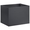 vidaXL Garden Planter Anthracite 40 x 30 x 30 cm Cold-rolled Steel