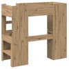 vidaXL Loft Bed Frame with Desk with Storage Artisan Oak 75 x 190 cm
