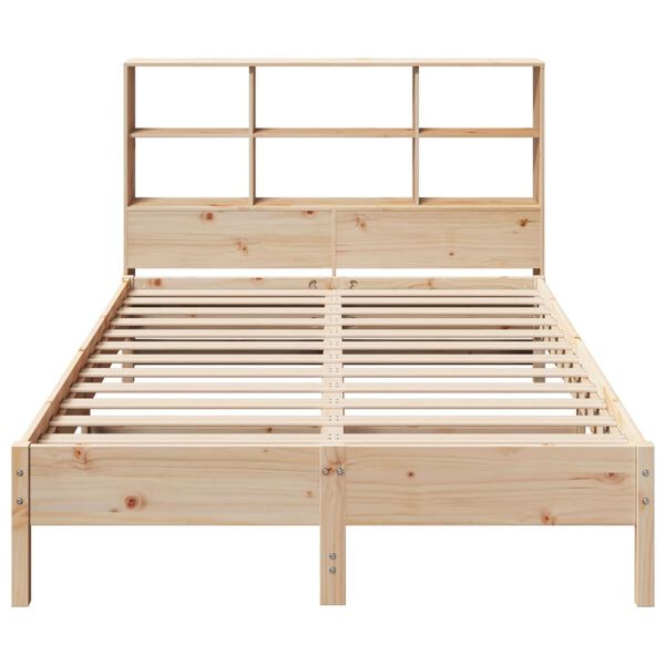 vidaXL Bookcase Bed without Mattress 160x200cm Solid Wood Pine