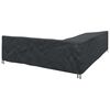 vidaXL Furniture Cover Black 330 x 255 x 80 cm 420D Oxford Fbric
