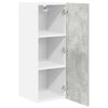 vidaXL Hanging Cabinet Concrete Grey and White 30 x 31 x 80 cm
