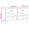 vidaXL Shoe Cabinet White 102x35x55 cm Engineered Wood