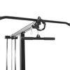 vidaXL Lat Pulldown Machine Manual Black 110 x 70 x 187 cm