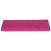 vidaXL Stair Mats 15 pcs 65x21x4 cm Pink Rectangular Edge
