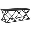 vidaXL Coffee Table Black Oak 100 x 49 x 40 cm Engineered Wood