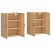 vidaXL Wall Mounted Cabinets 2 pcs Sonoma Oak Engineered Wood