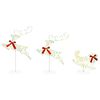 vidaXL Christmas Reindeer with Sleigh 3 pcs 72 LEDs Warm White