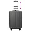 vidaXL Suitcase Folding Dark grey 43 x 27 x 66 cm ABS Plastic