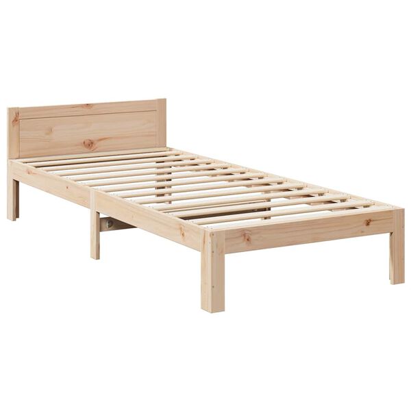 vidaXL Family Bed Frame No Mattress 240x200 cm Solid Wood Pine