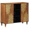 vidaXL Sideboard Brown 90 x 33 x 75 cm Solid Mango Wood
