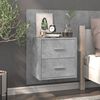 vidaXL Wall-mounted Bedside Cabinet Concrete Grey
