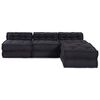 vidaXL Modular Sofa 4 pcs Anthracite Fabric