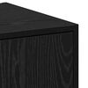 vidaXL Apothecary Cabinet Black oak 30 x 41 x 118 cm Engineered wood
