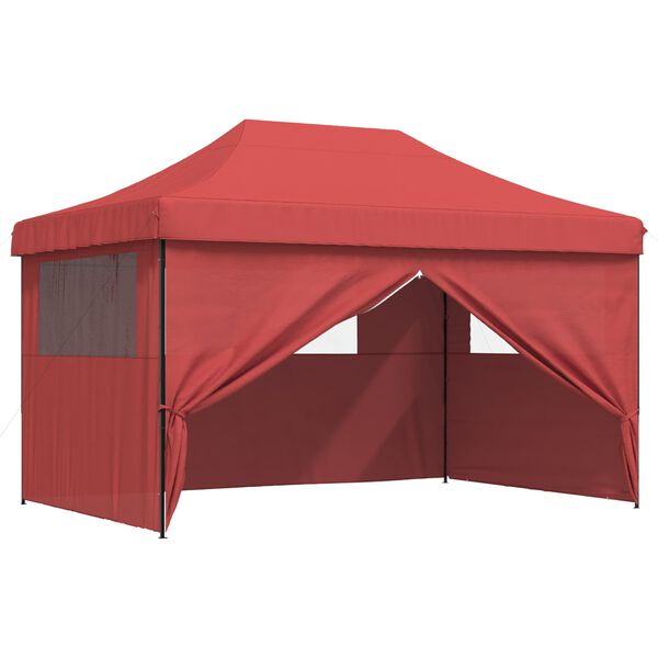 vidaXL Party Tent Folding Burgundy 292 x 440 x 315 cm Oxford Fabric